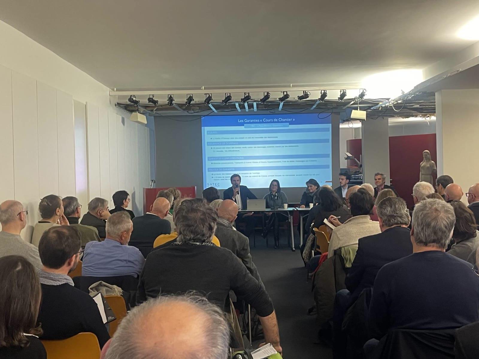 183e Table ronde nationale technique et juridique du Collège National des Experts Architectes Français — Société française des architectes, Paris, 29 novembre 2024 — la tribune et la salle